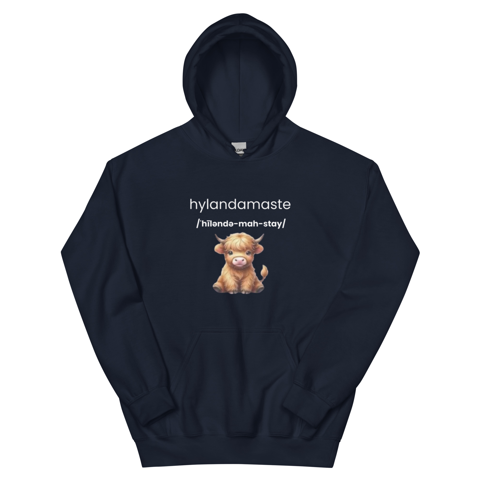 Hylanamaste Yoga Inspired Namaste Unisex Hoodie - Image 2