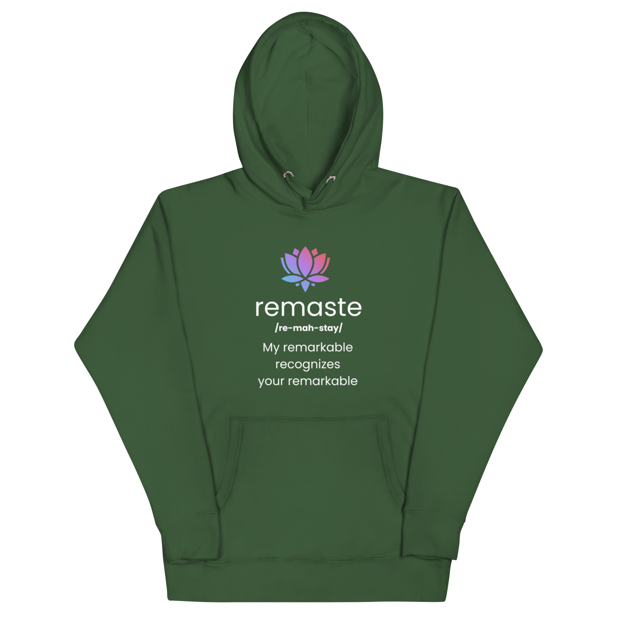 Remaste - Remarkable Recognition - Novelty Gift Yoga Inspired - Unisex Hoodie - Image 8