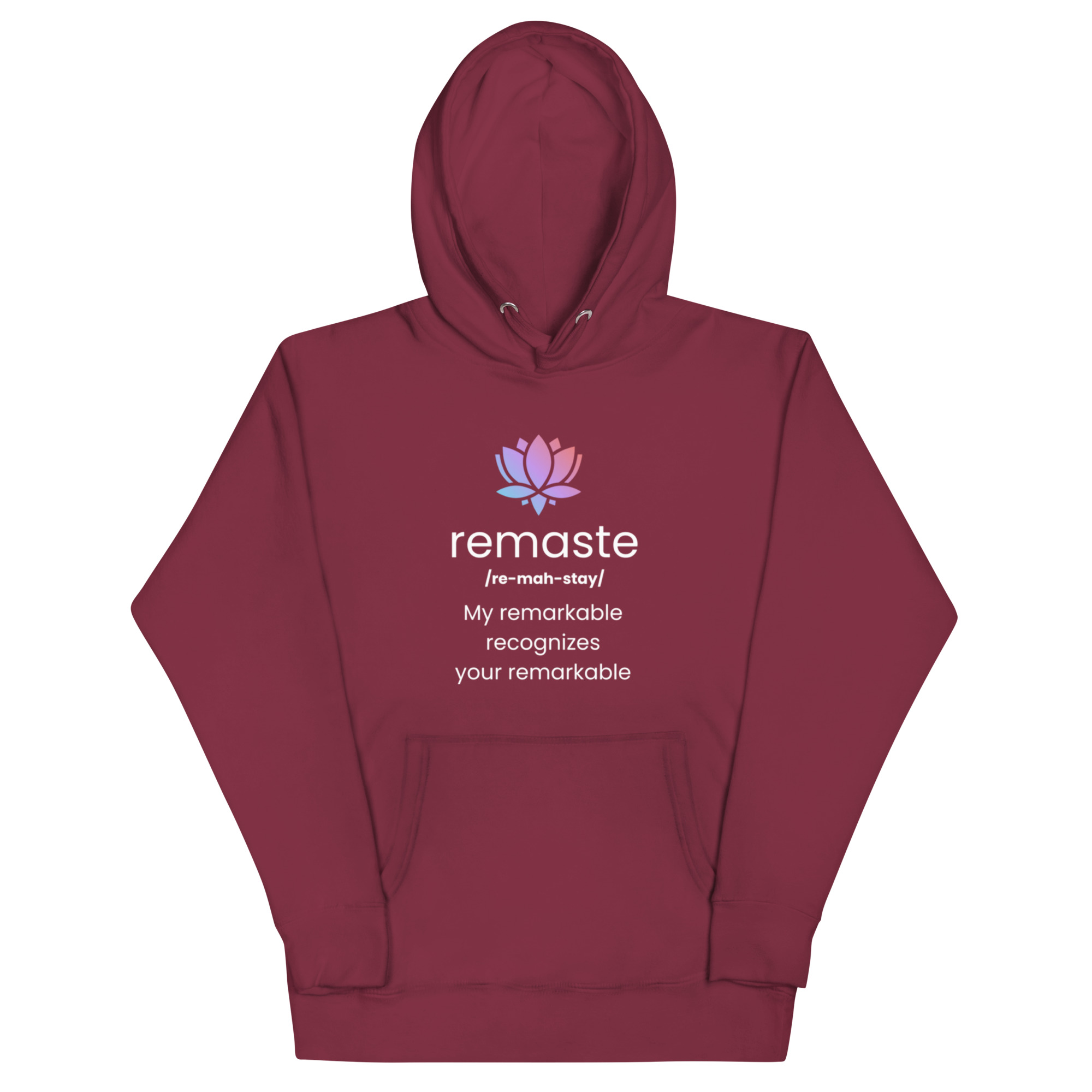 Remaste - Remarkable Recognition - Novelty Gift Yoga Inspired - Unisex Hoodie - Image 3