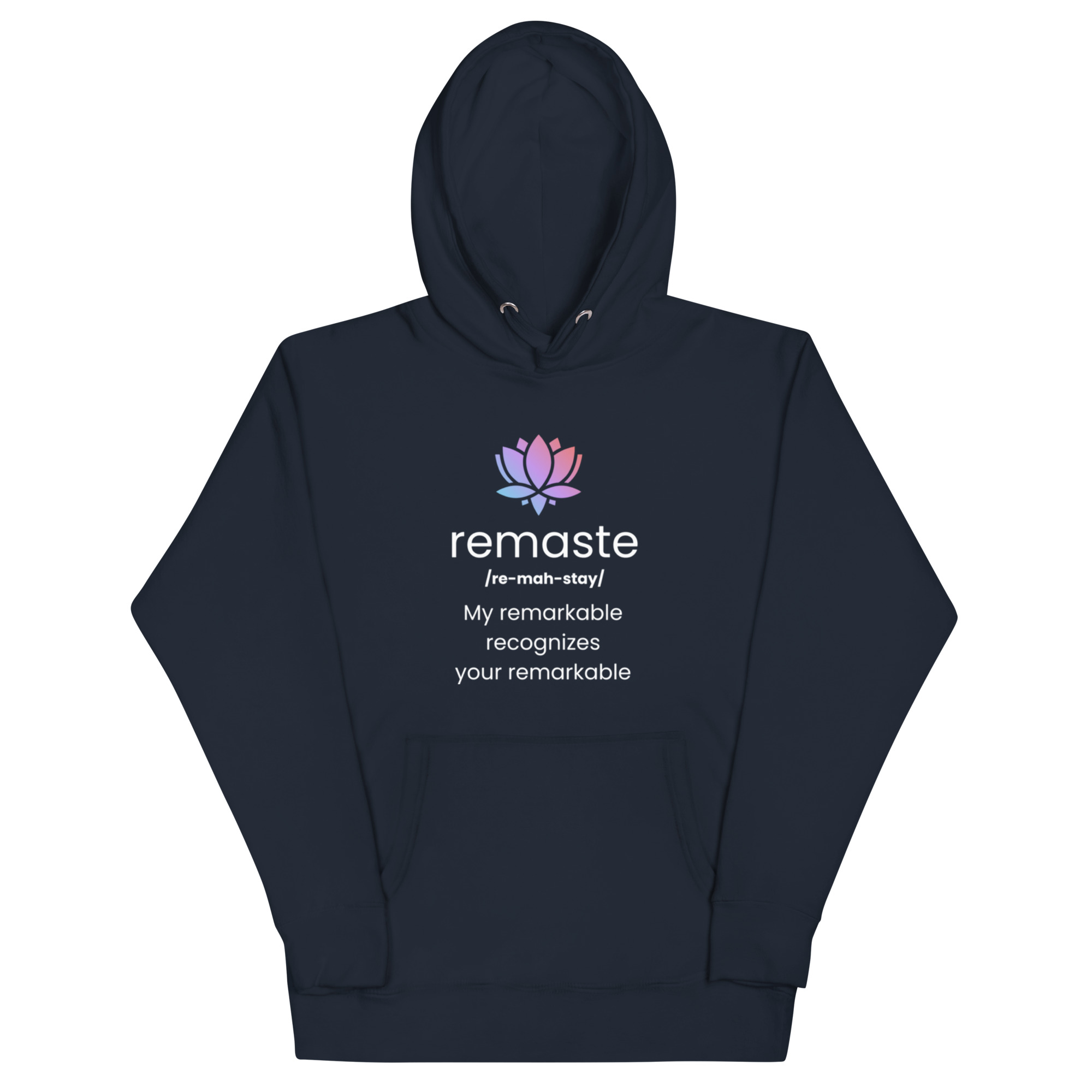 Remaste - Remarkable Recognition - Novelty Gift Yoga Inspired - Unisex Hoodie - Image 2