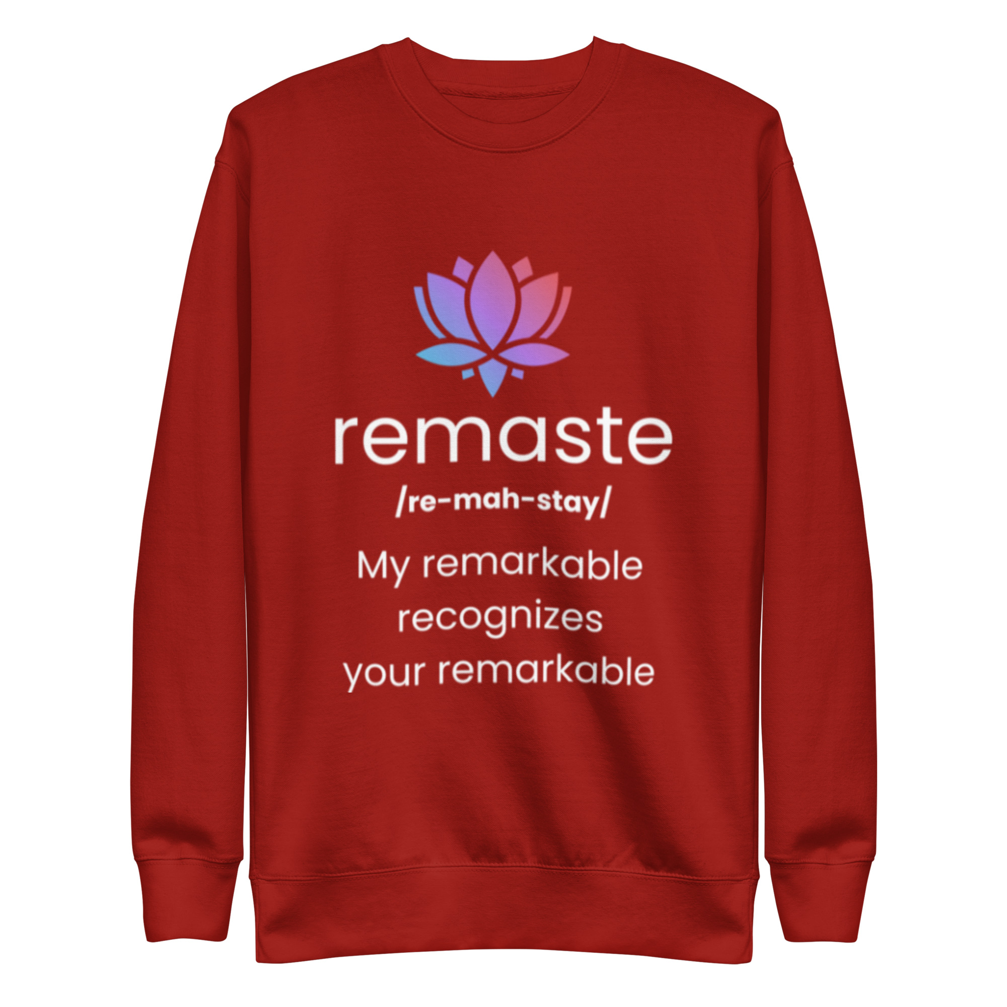 Remaste - Remarkable Recognition - Unisex Premium Sweatshirt - Image 3