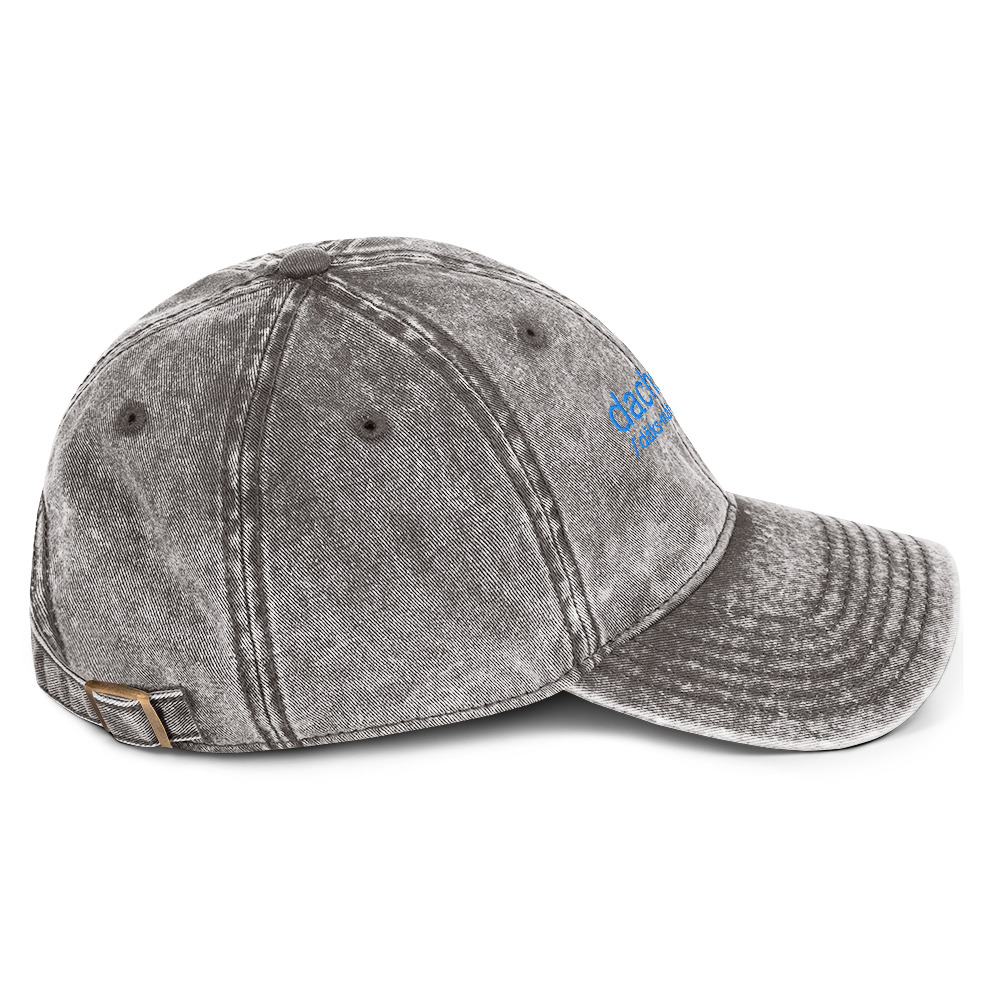 Dachsmaste Dachsund and Yoga Inspired Hat - Vintage Cotton Twill Cap - Image 18