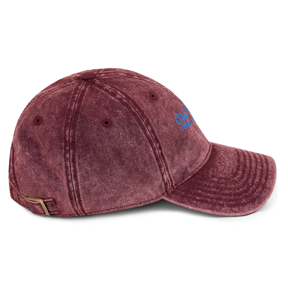 Dachsmaste Dachsund and Yoga Inspired Hat - Vintage Cotton Twill Cap - Image 9