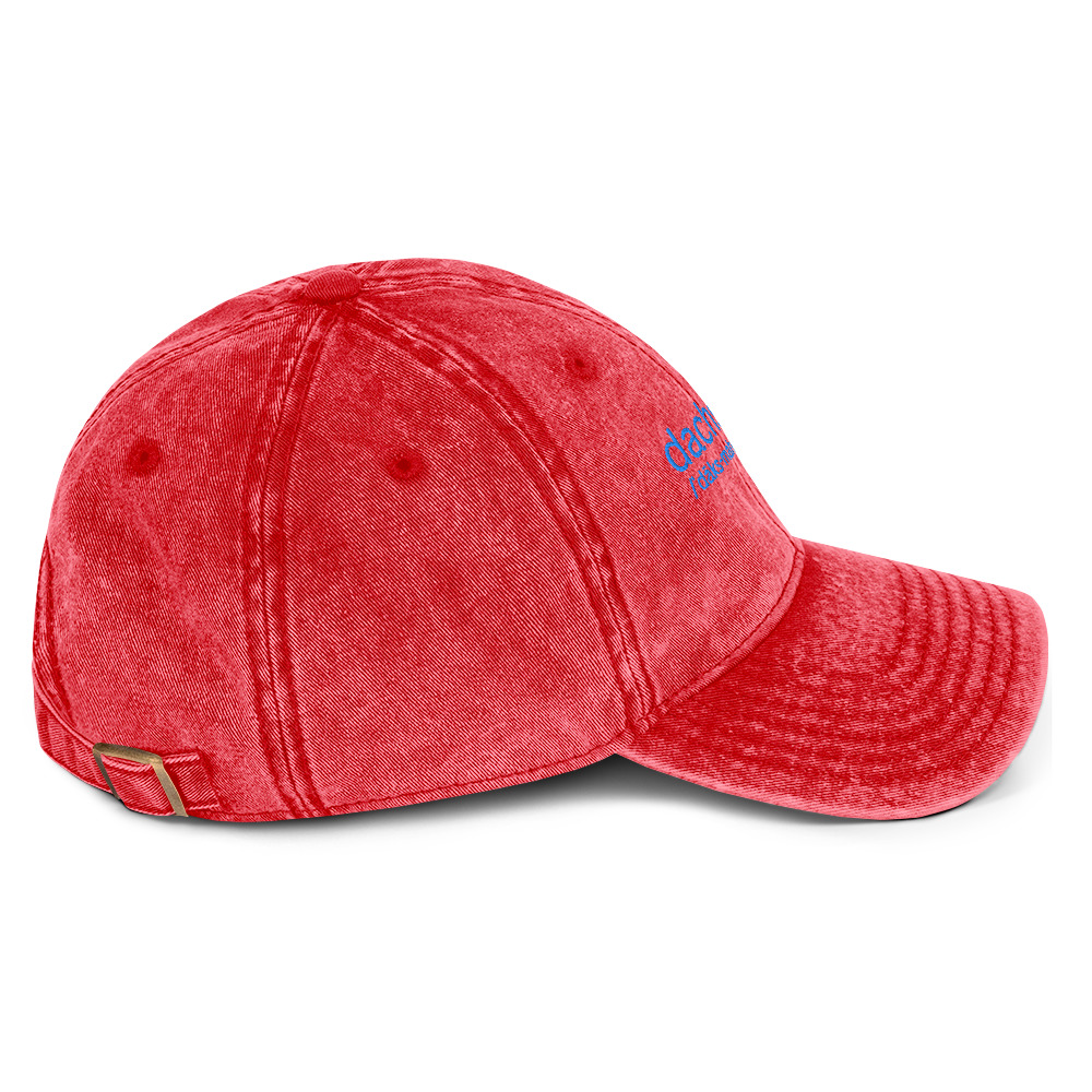 Dachsmaste Dachsund and Yoga Inspired Hat - Vintage Cotton Twill Cap - Image 12