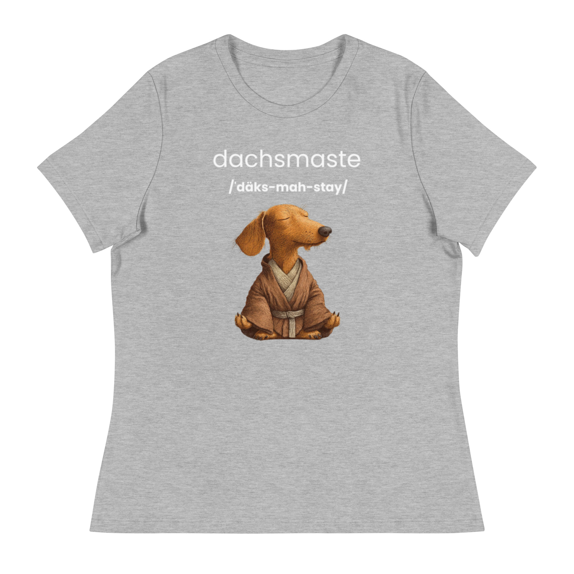 Dachsmaste Yoga Inspired - Women's Relaxed T-Shirt - Image 6