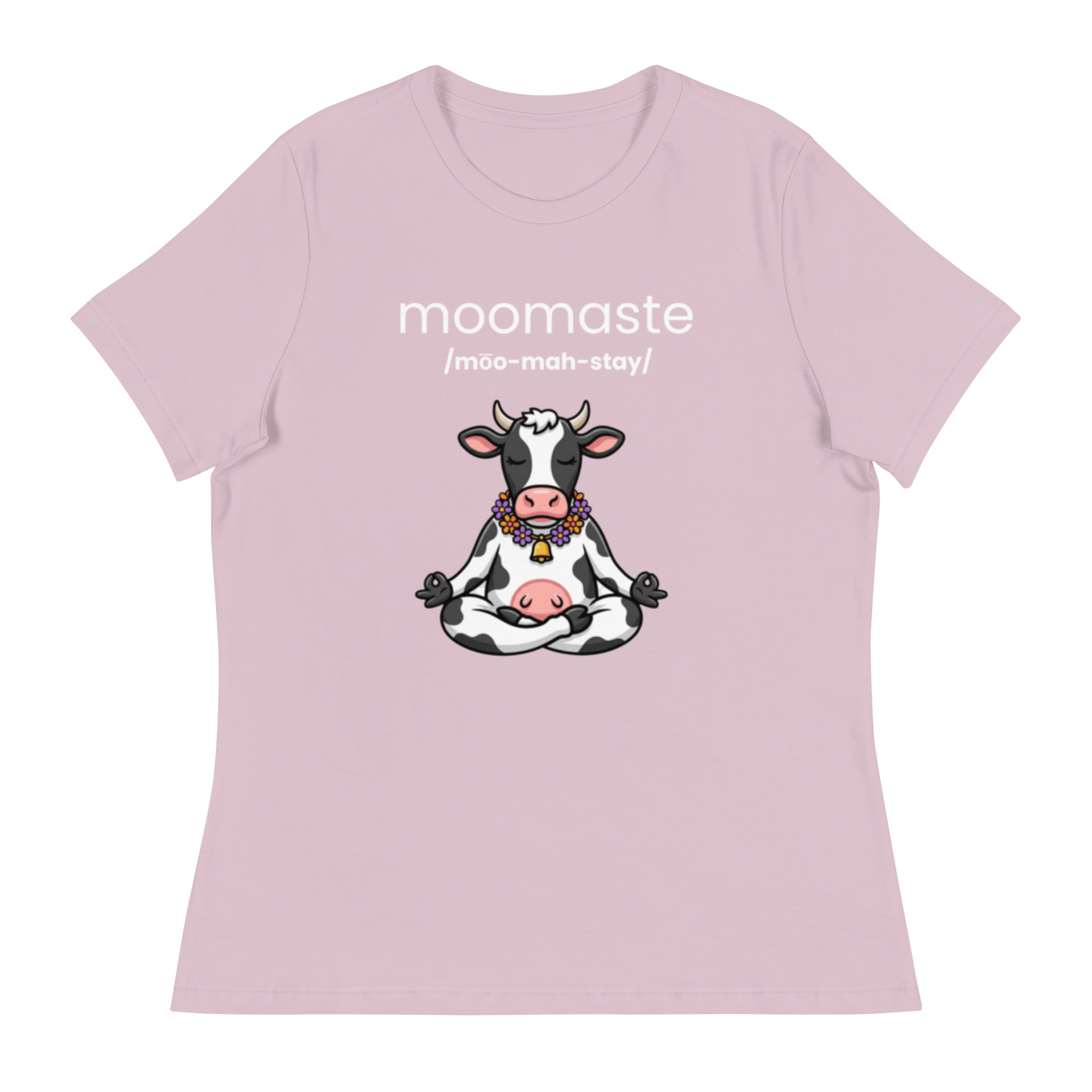 Moomaste Novelty Gift Yoga Inspired Cow Lovers - Women's Relaxed T-Shirt - Image 16