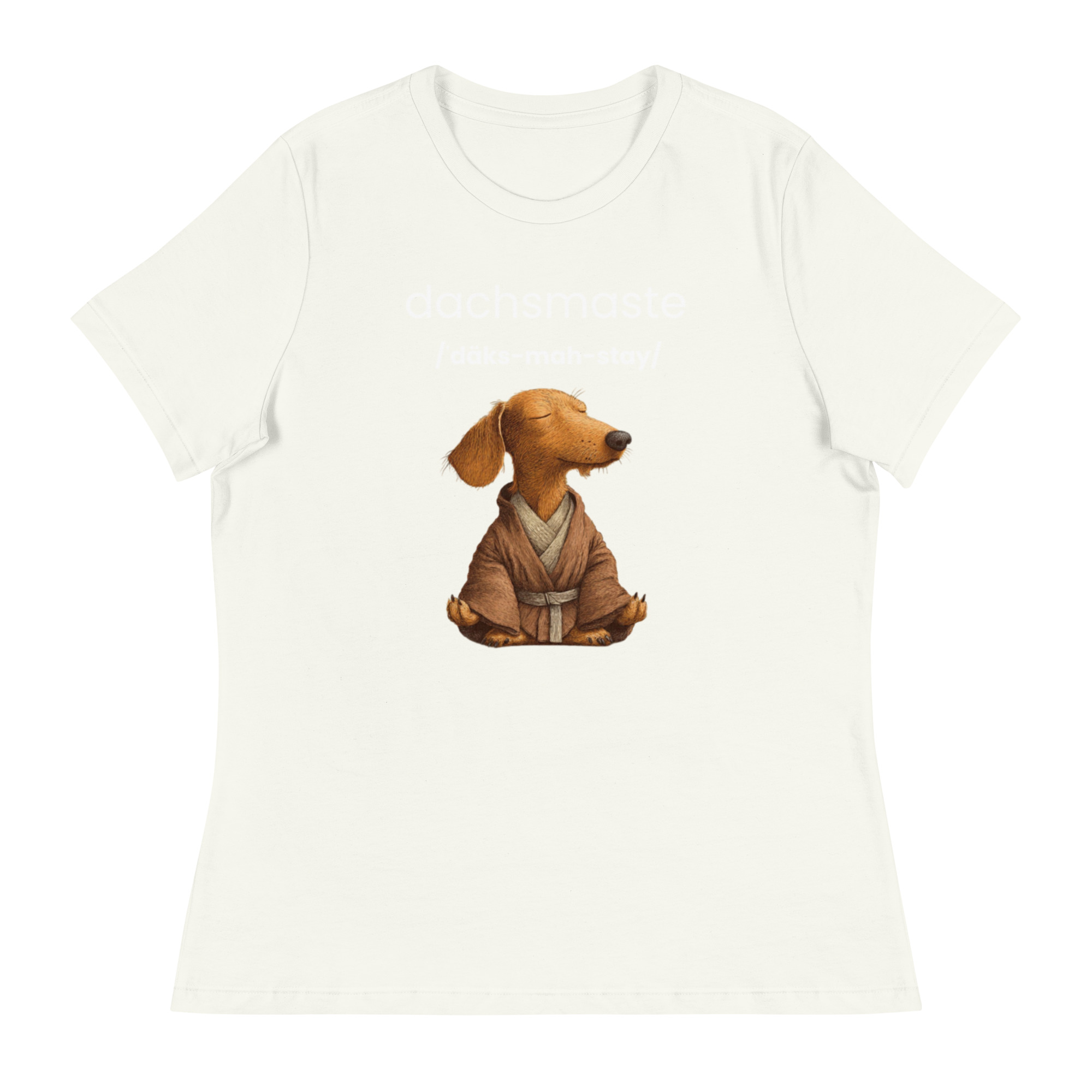 Dachsmaste Yoga Inspired - Women's Relaxed T-Shirt - Image 7
