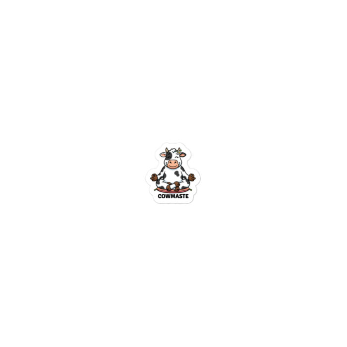 COWMASTE!  Cow Lovers Namaste Yoga Zen Inspired - Die-cut stickers