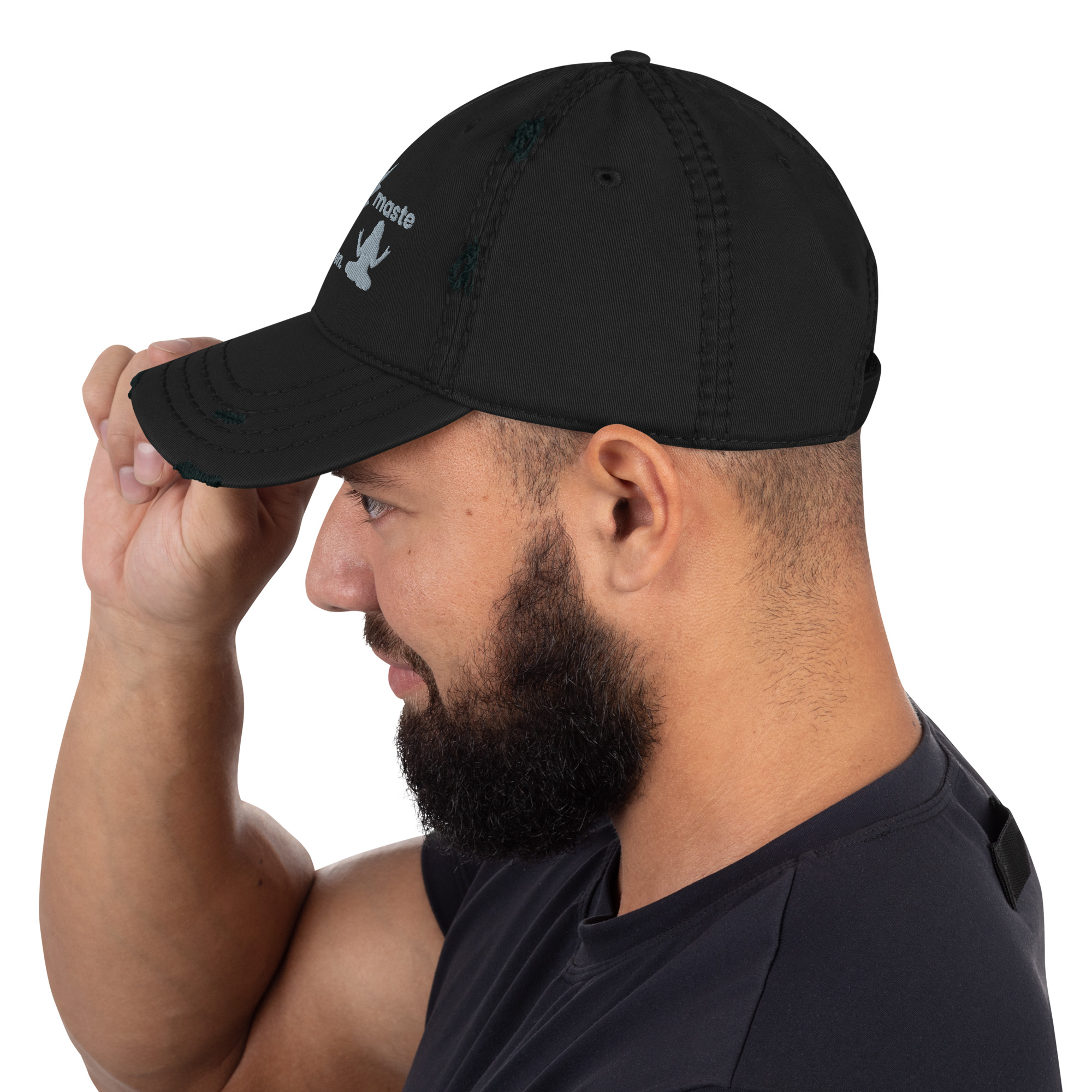 Heavy Metal Rock N Roll Inspired - Yoga Zen Distressed Dad Hat - Image 3
