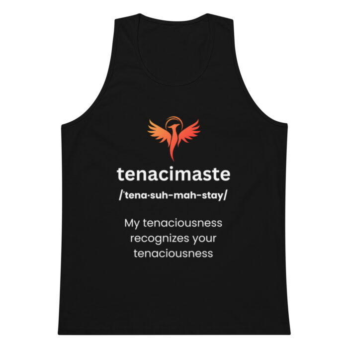 Hylandamaste - Hyland Cow Lovers Namaste Yoga Zen Inspired Men’s premium tank top