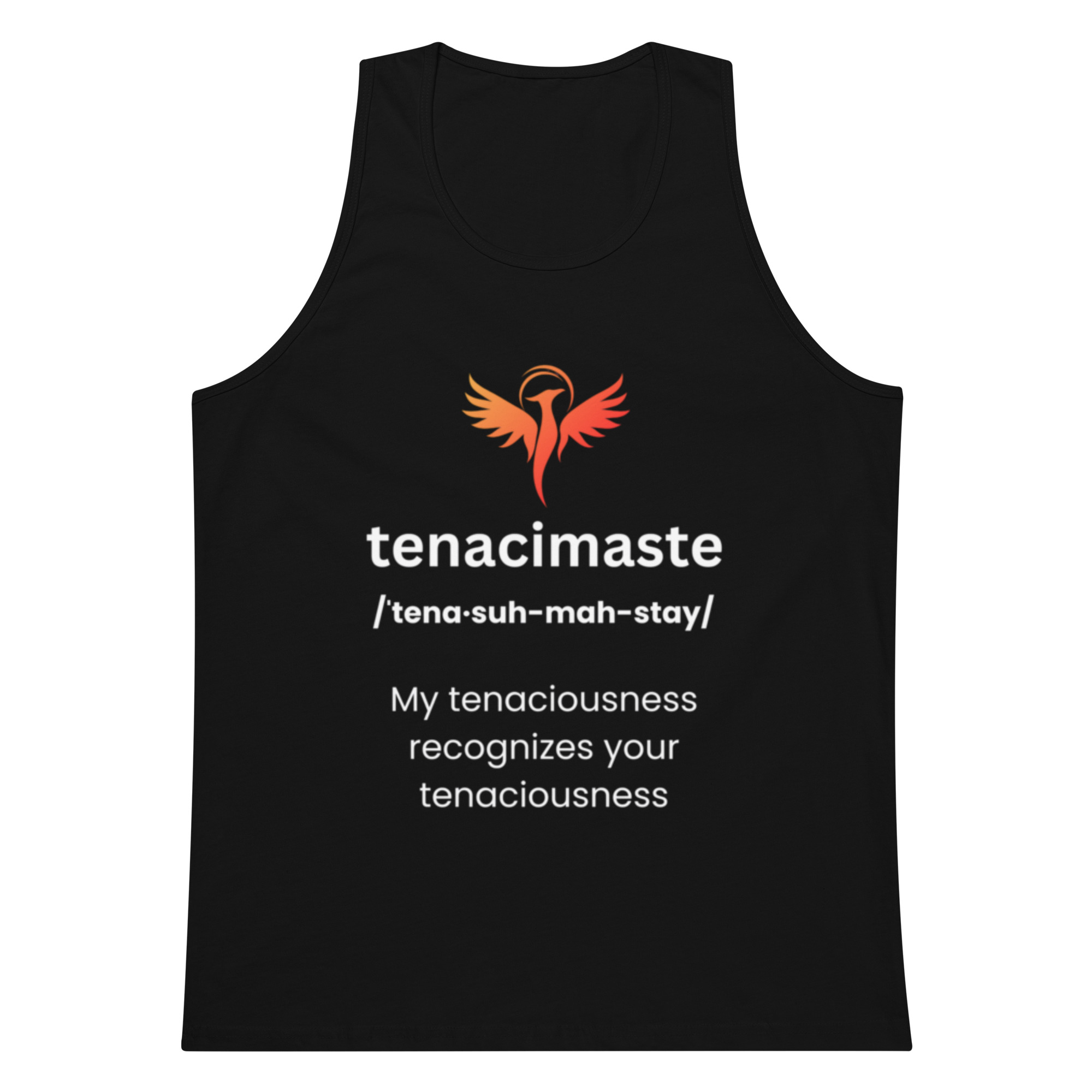 Tenacimaste - Tenacious Recognition! Namaste Yoga Zen Inspired Men’s premium tank top