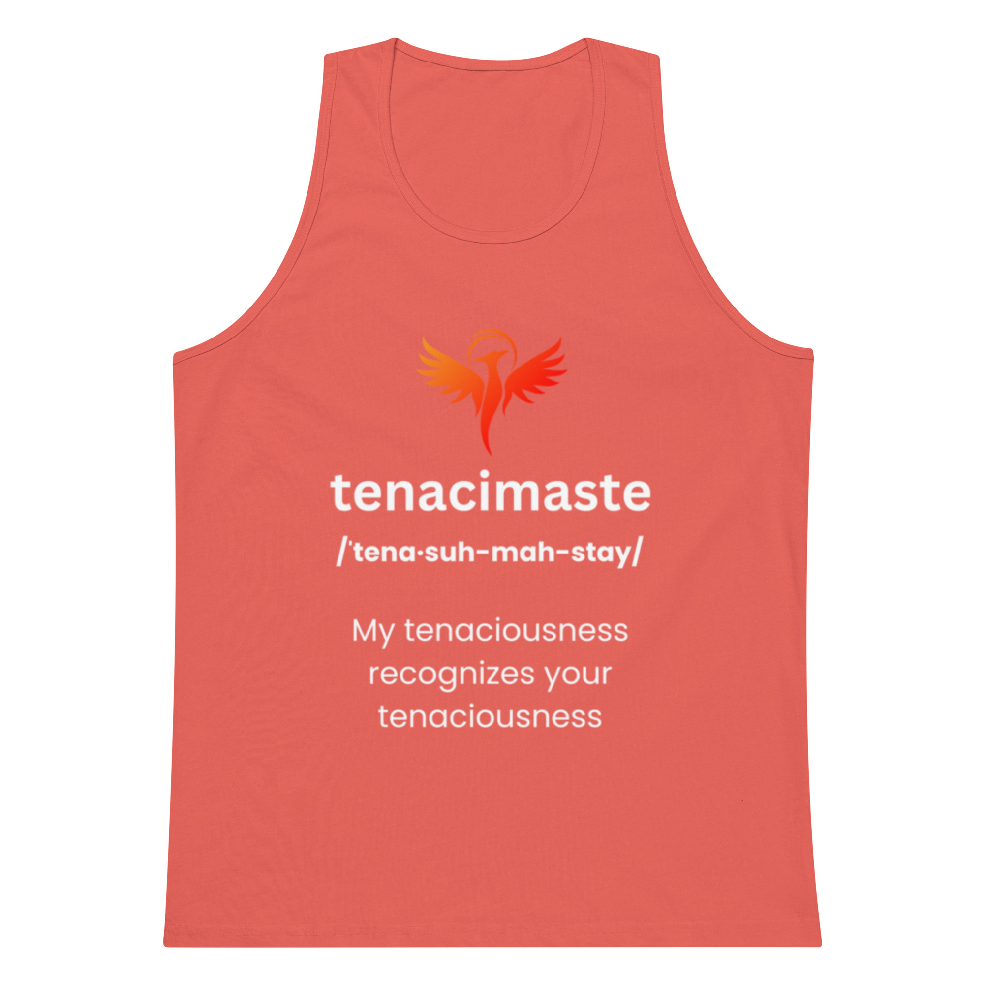 Tenacimaste - Tenacious Recognition! Namaste Yoga Zen Inspired Men’s premium tank top - Image 8