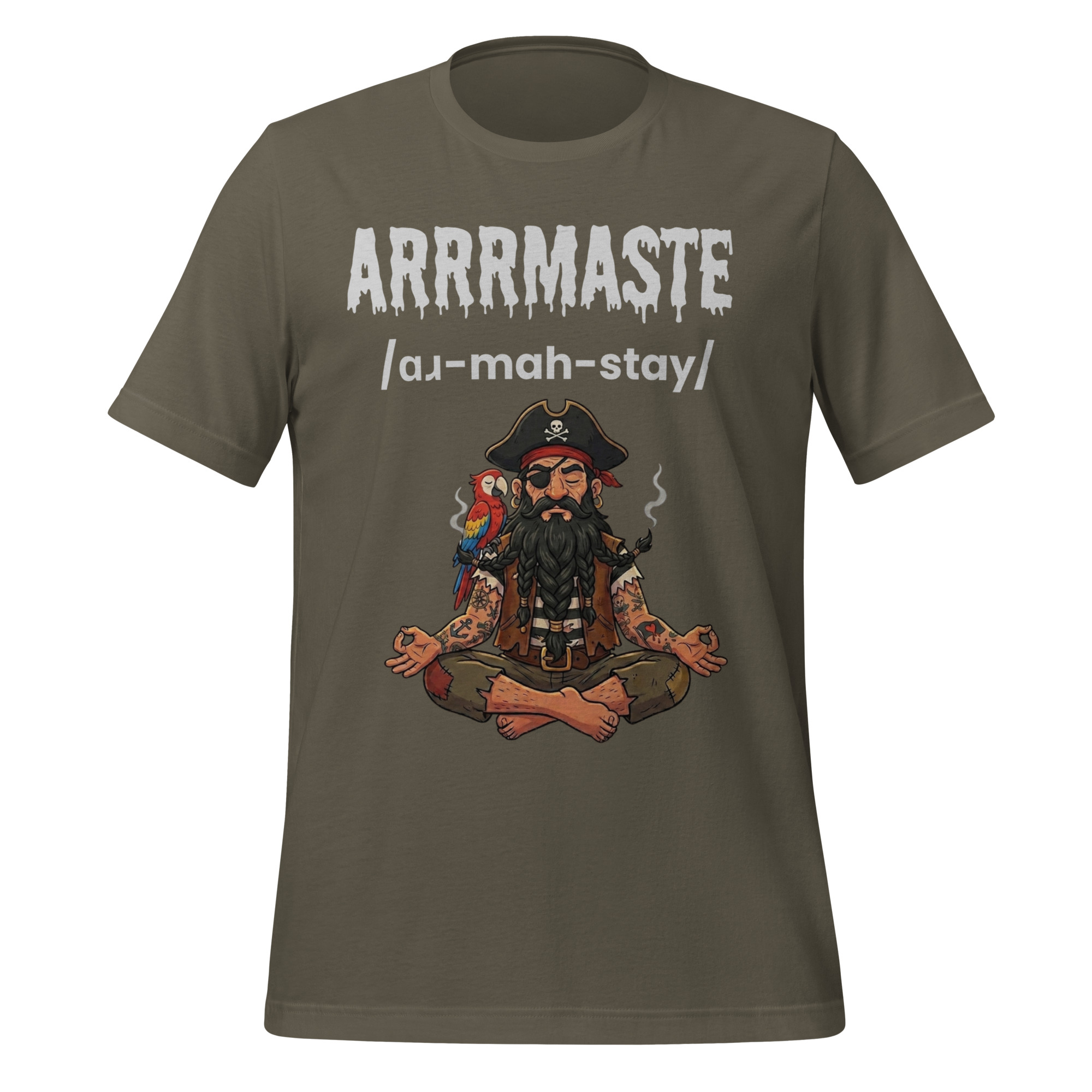 unisex-staple-t-shirt-army-front-6a3b2224435a8.jpg - My Maste