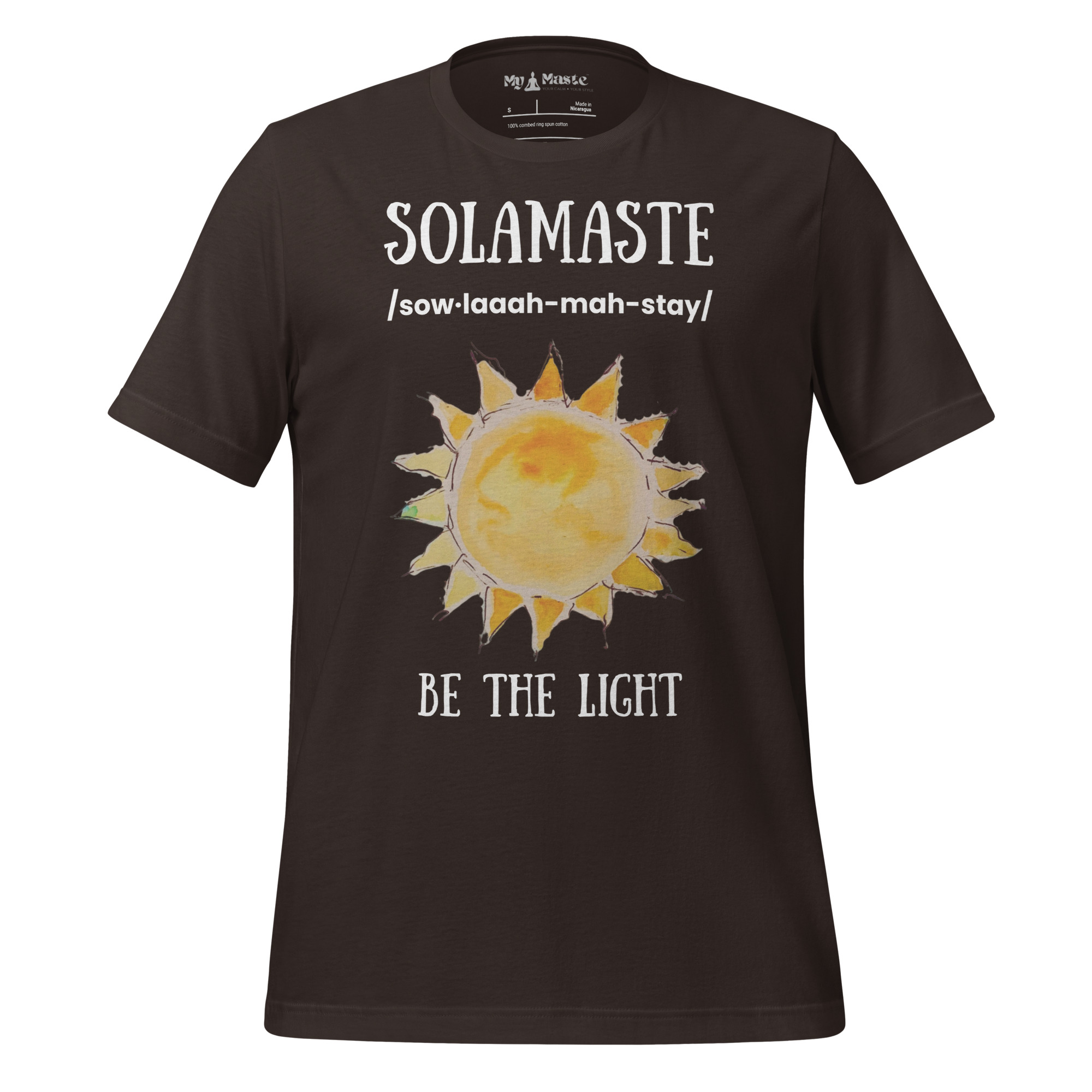 unisex-staple-t-shirt-brown-front-6a41aafcef0cf.jpg - My Maste