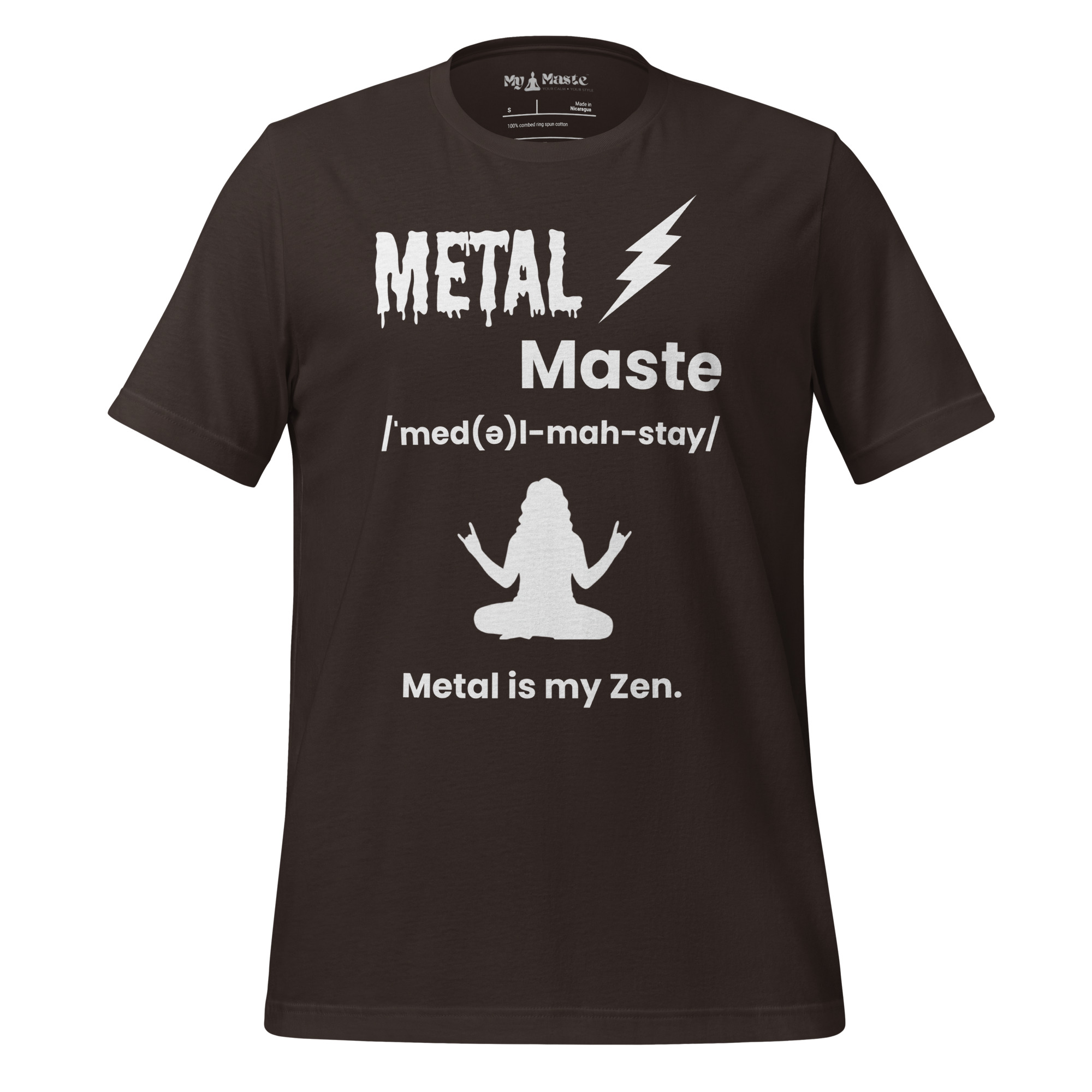 unisex-staple-t-shirt-brown-front-6a42f3fd3733f.jpg - My Maste