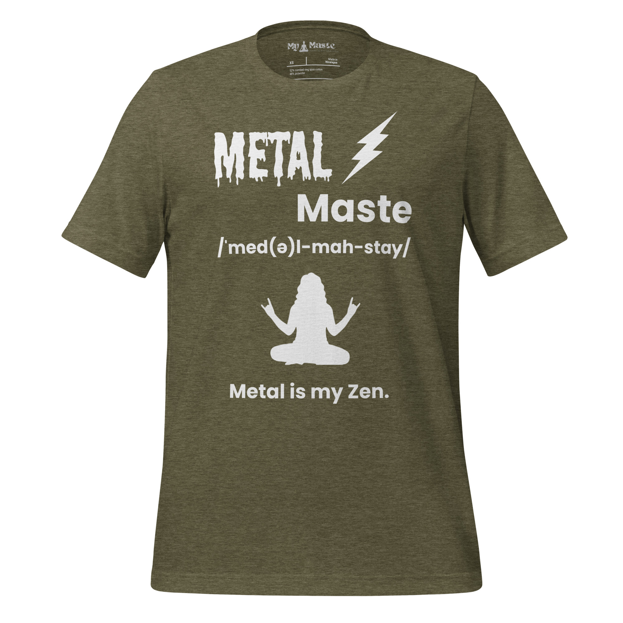 unisex-staple-t-shirt-heather-olive-front-6a42f3fd6d469.jpg - My Maste