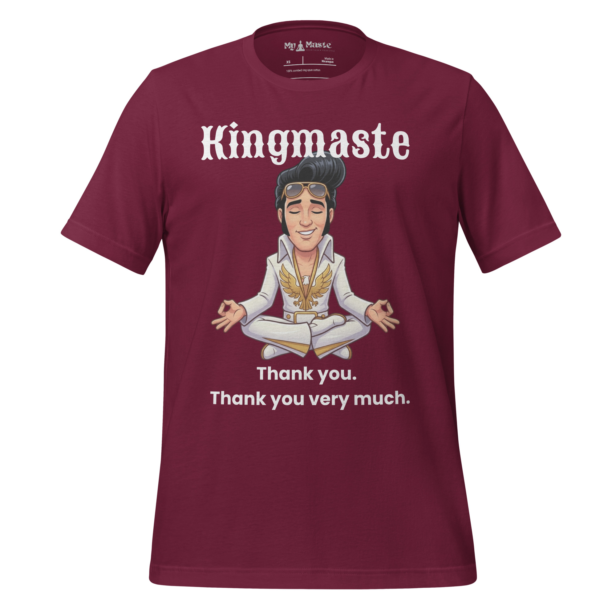 unisex-staple-t-shirt-maroon-front-6a3b288d55bc6.jpg - My Maste
