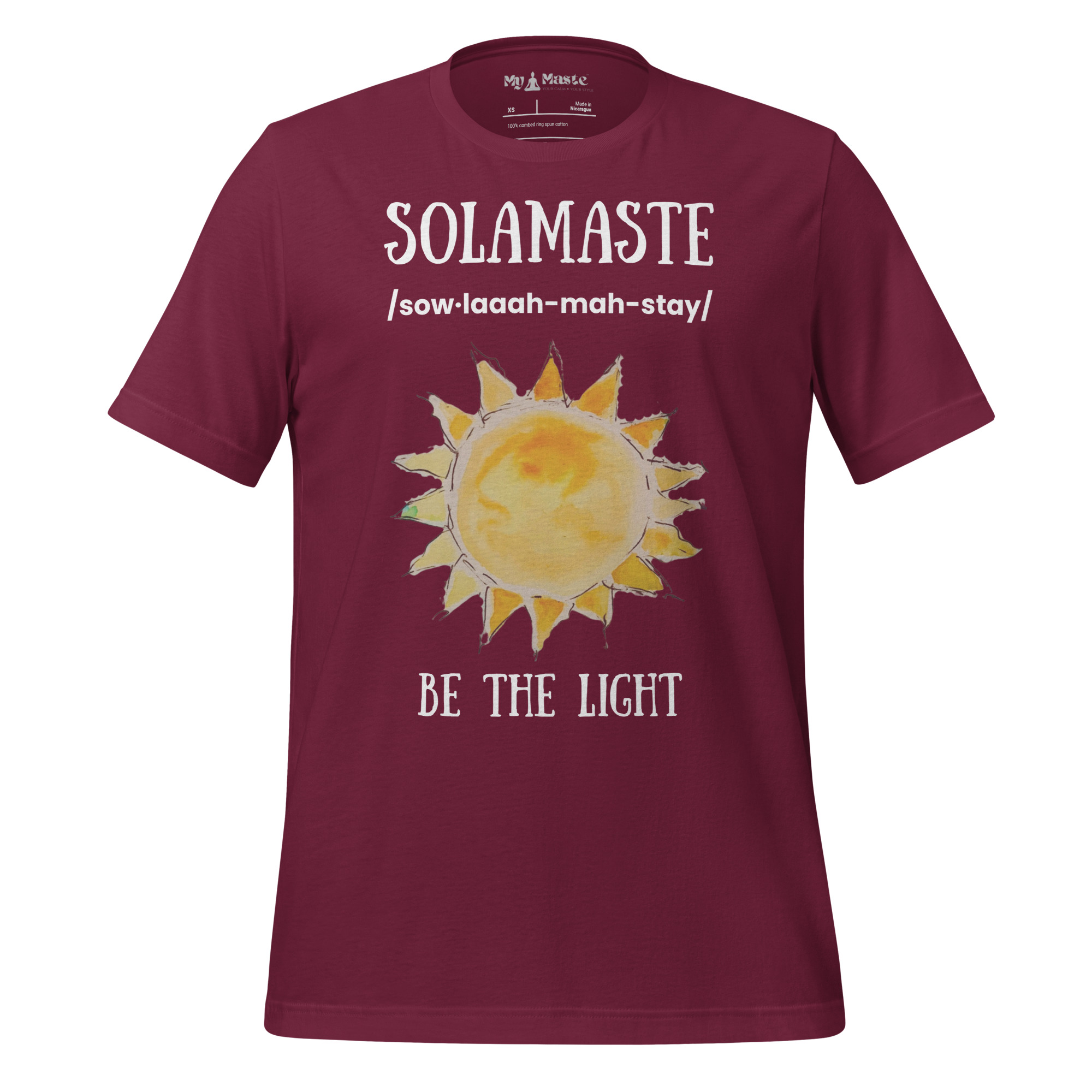 unisex-staple-t-shirt-maroon-front-6a41aafd0ba3a.jpg - My Maste