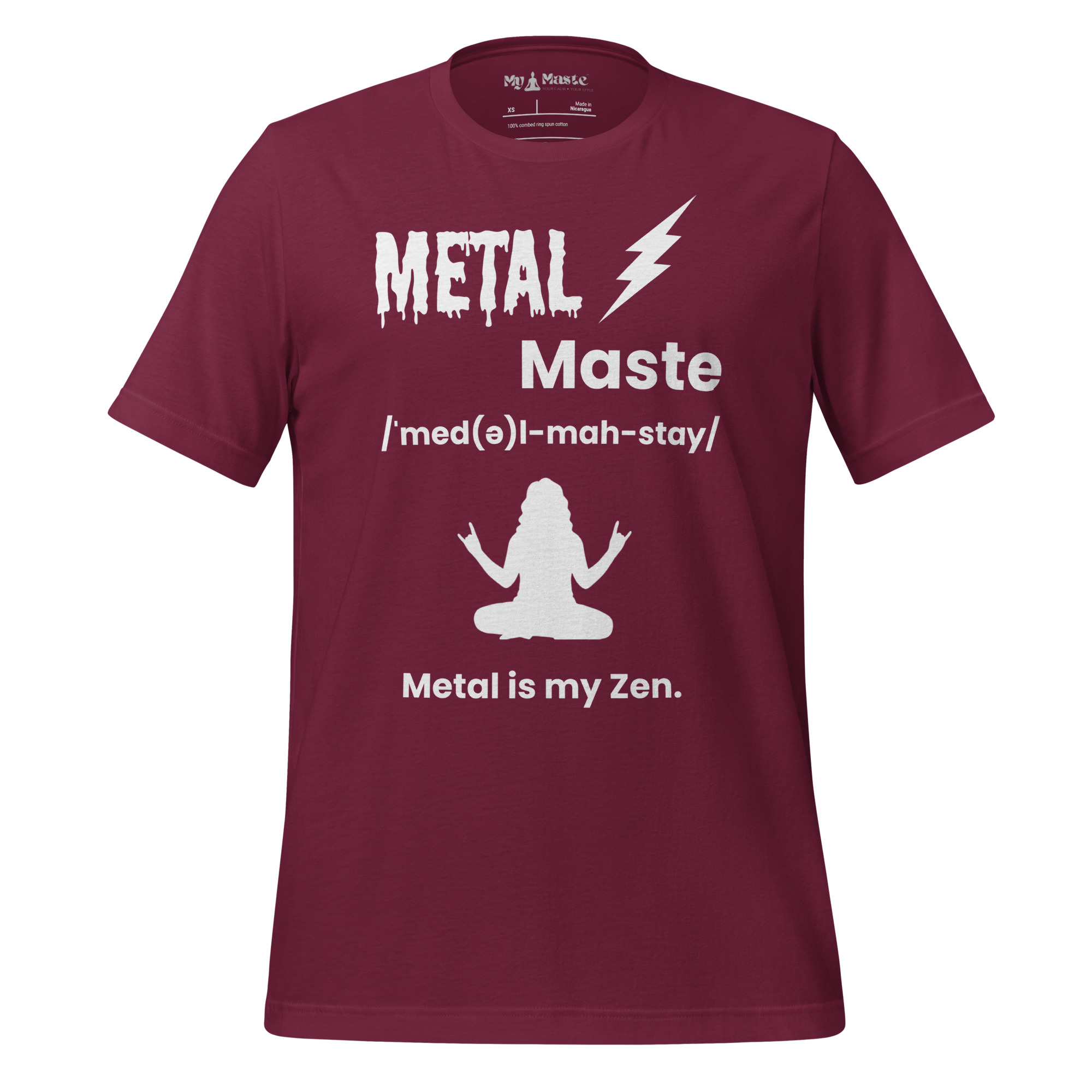 unisex-staple-t-shirt-maroon-front-6a42f3fd4a8eb.jpg - My Maste