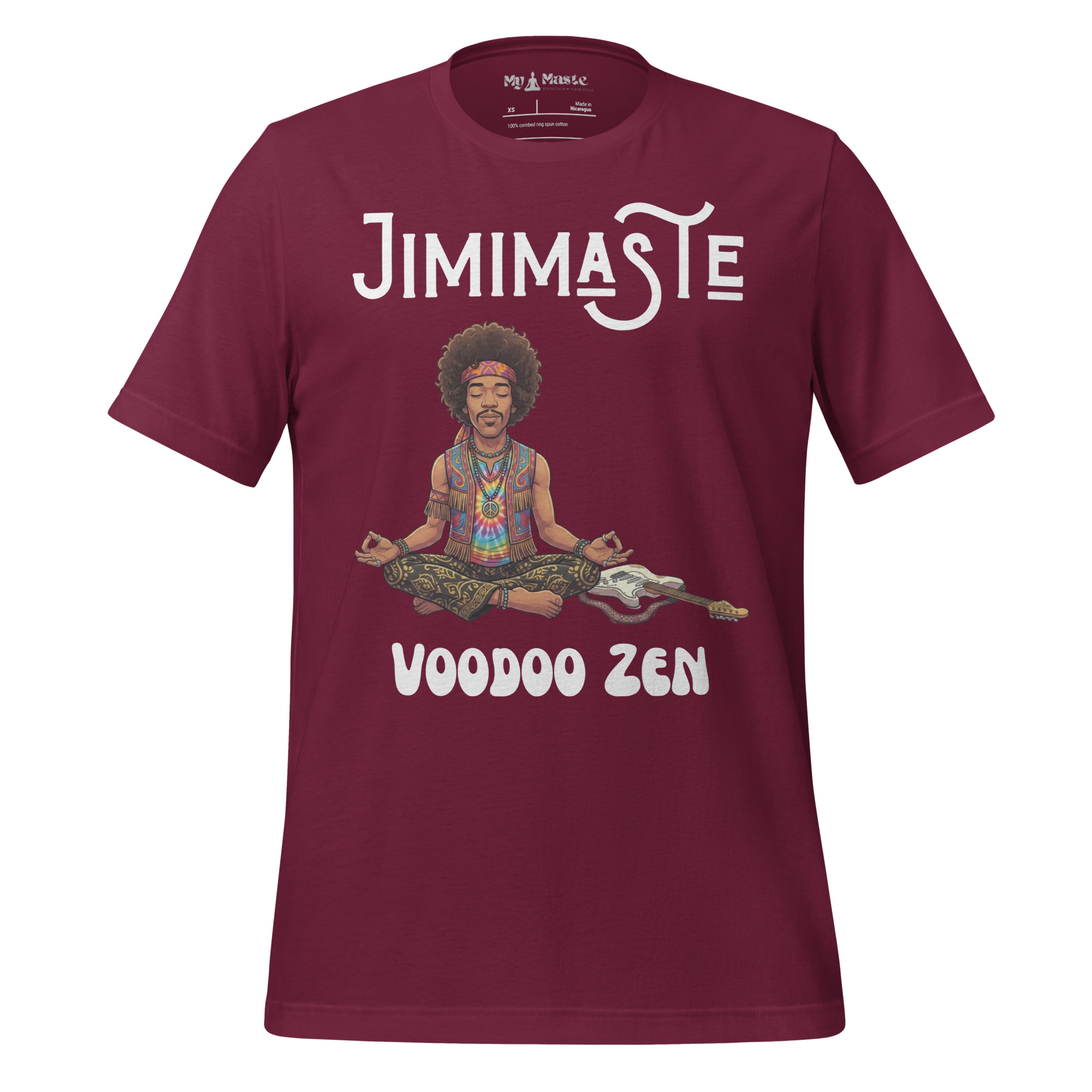 unisex-staple-t-shirt-maroon-front-6a4442a0842eb.jpg - My Maste