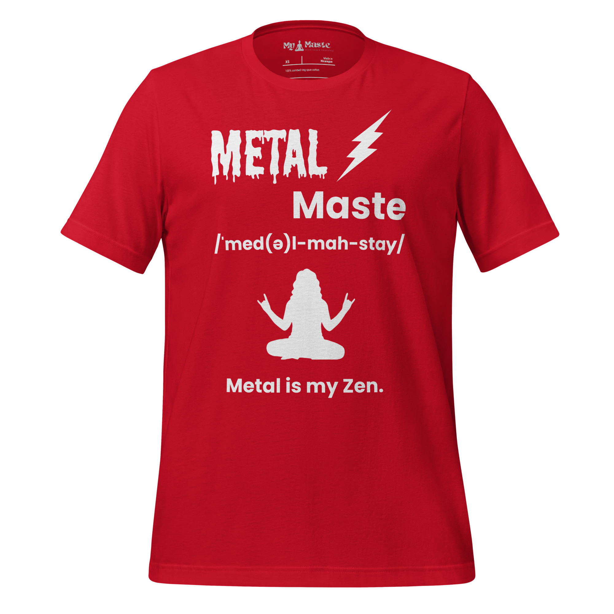 unisex-staple-t-shirt-red-front-6a42f3fd553c1.jpg - My Maste