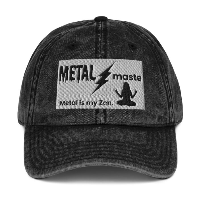 Heavy Metal Rock N Roll Inspired - Yoga Inspired - Zen Vintage Cotton Twill Cap