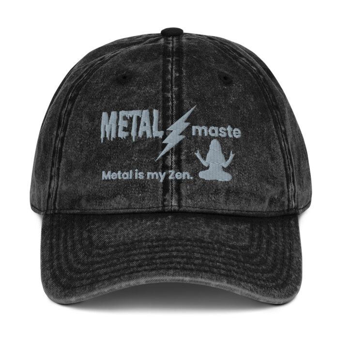 Heavy Metal Rock N Roll Inspired - Yoga Zen Vintage Cotton Twill Cap