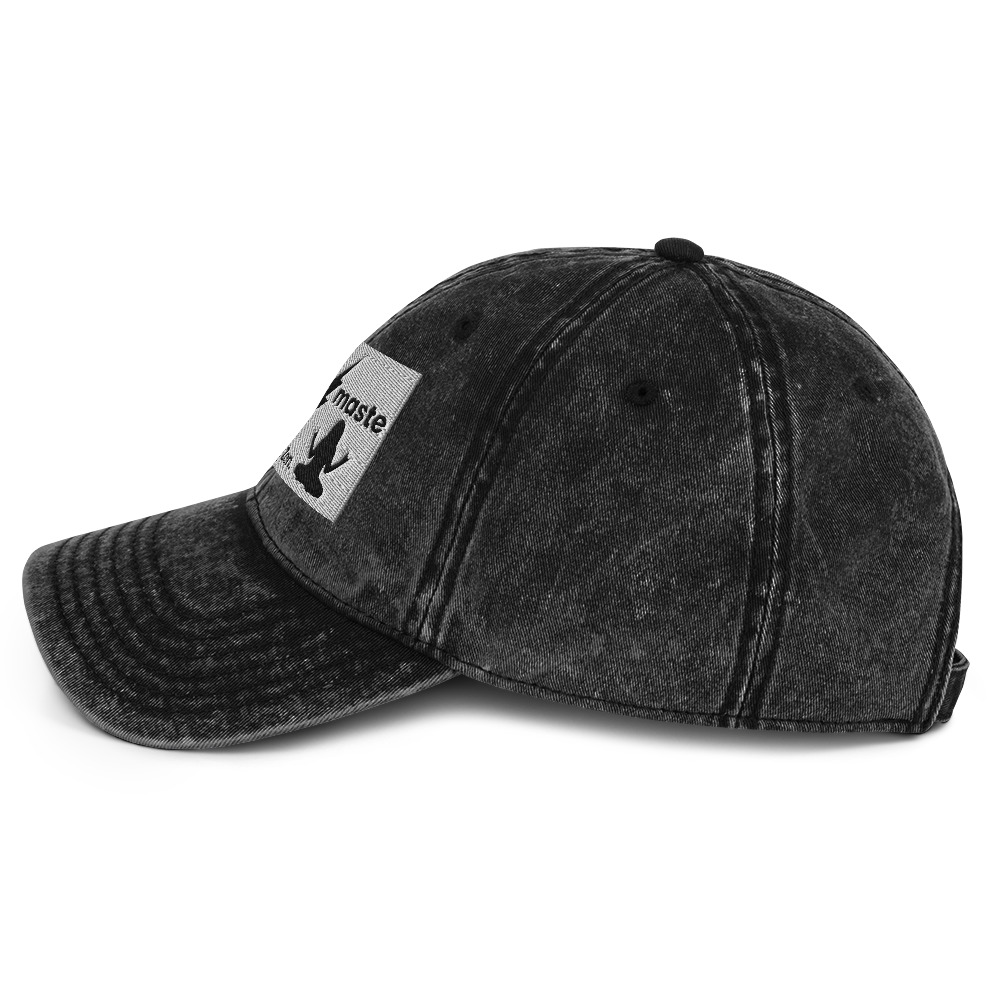 Heavy Metal Rock N Roll Inspired - Yoga Inspired - Zen Vintage Cotton Twill Cap - Image 3