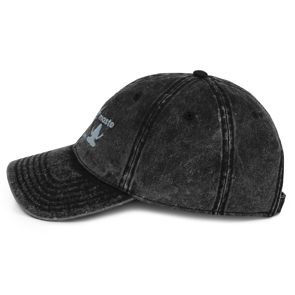 Heavy Metal Rock N Roll Inspired - Yoga Zen Vintage Cotton Twill Cap - Image 3