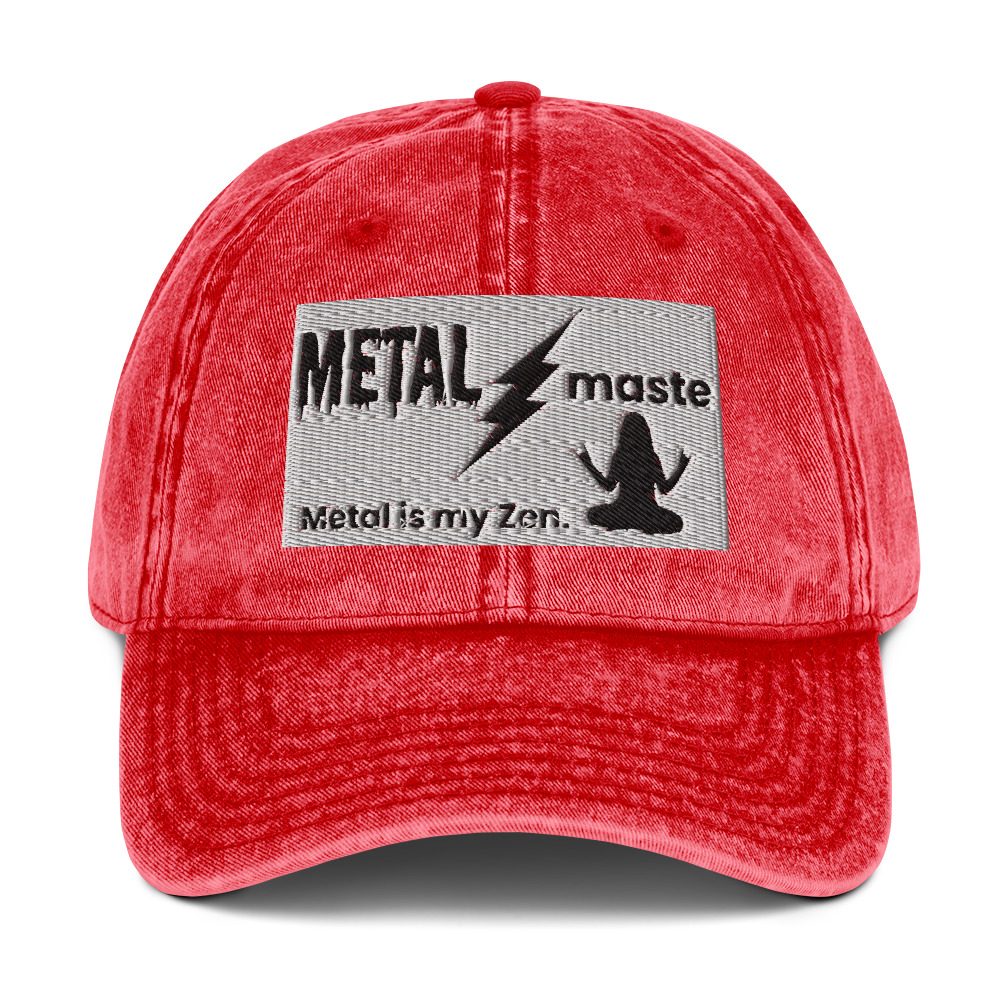 Heavy Metal Rock N Roll Inspired - Yoga Inspired - Zen Vintage Cotton Twill Cap - Image 13