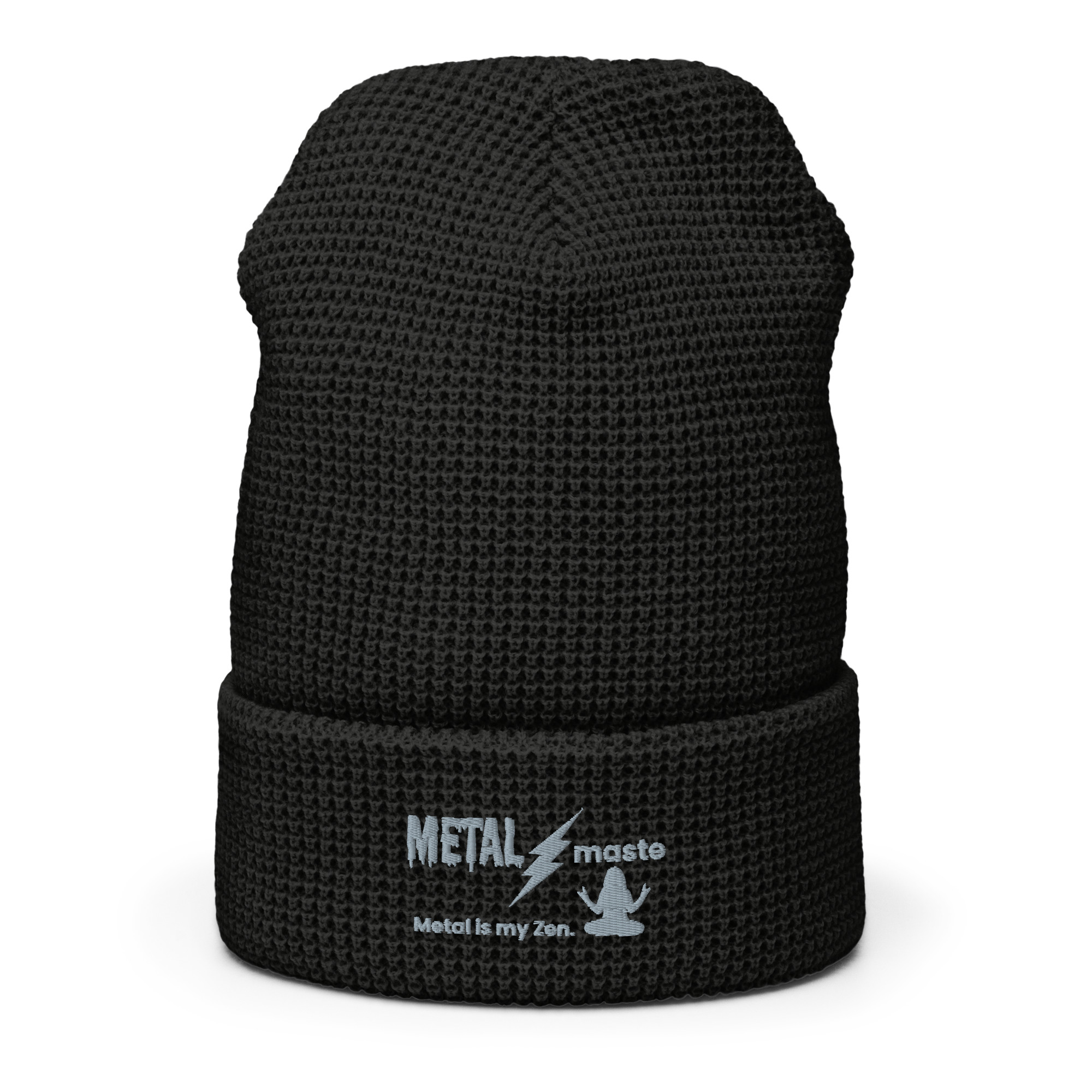 Heavy Metal Rock N Roll Inspired - Yoga Zen Waffle beanie - Image 2