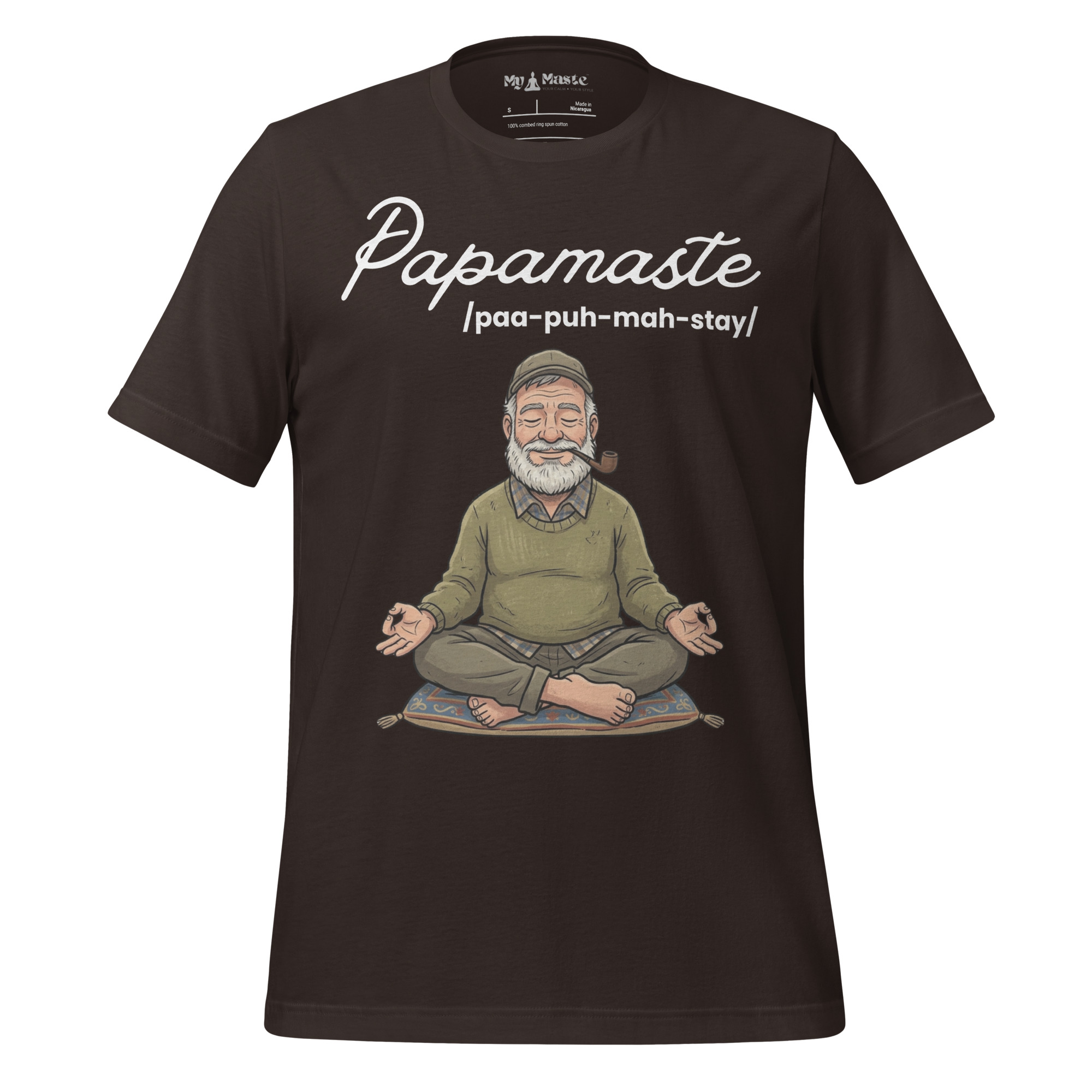 unisex-staple-t-shirt-brown-front-6a4d93a98efad.jpg - My Maste