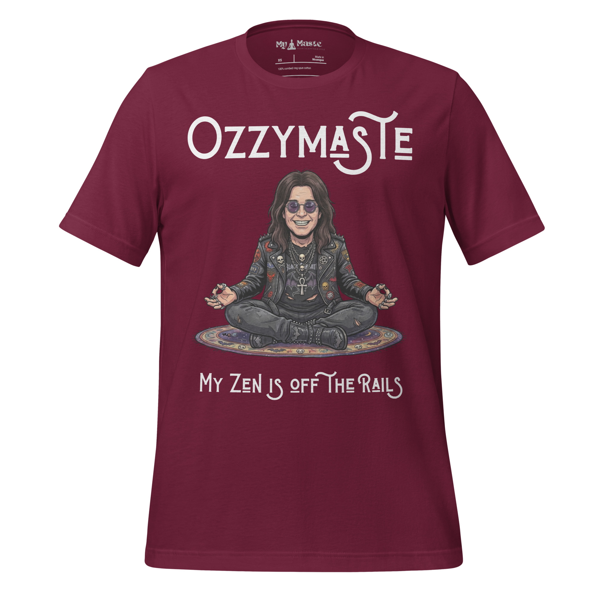 unisex-staple-t-shirt-maroon-front-6a4d517e6699f.jpg - My Maste