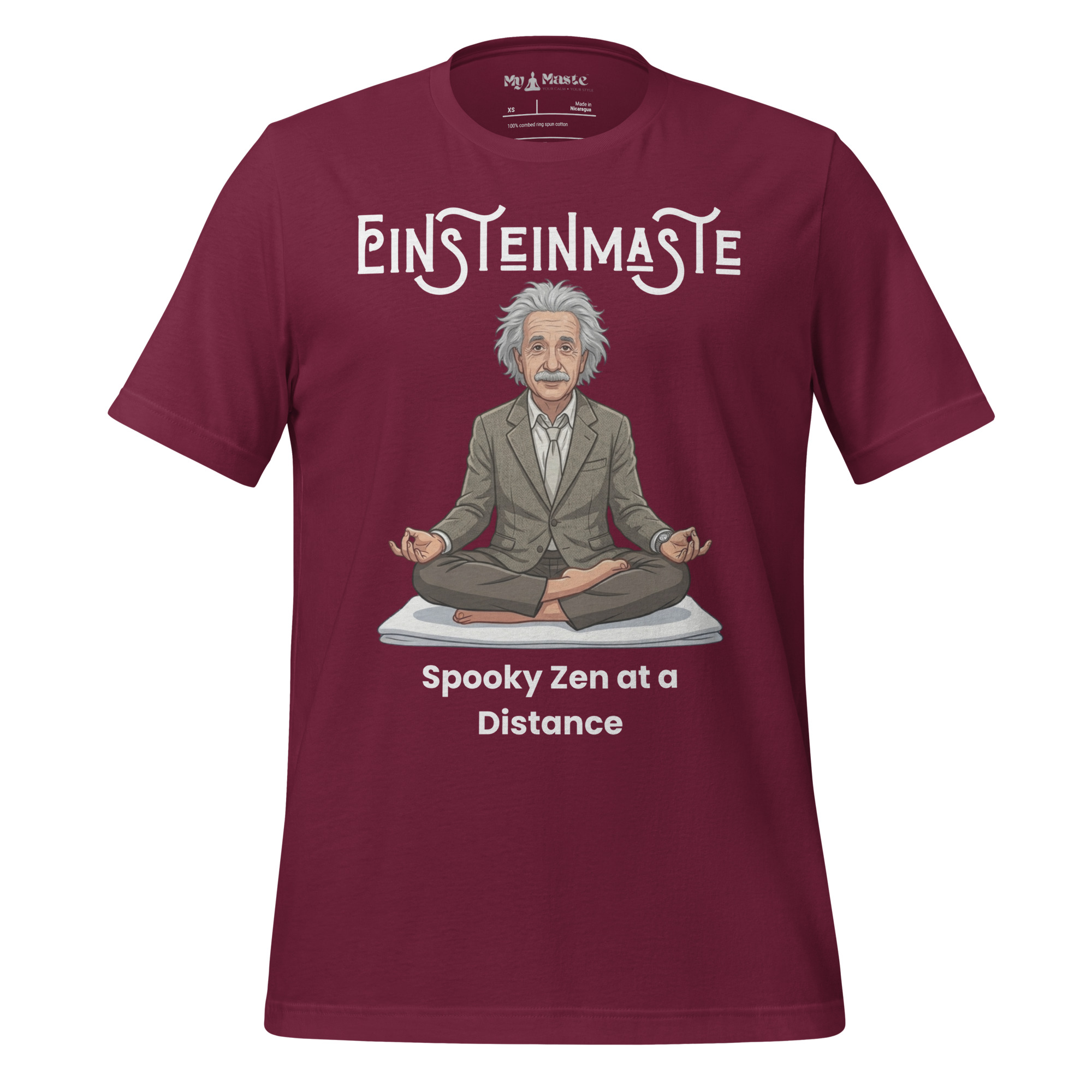 unisex-staple-t-shirt-maroon-front-6a4d825487e82.jpg - My Maste