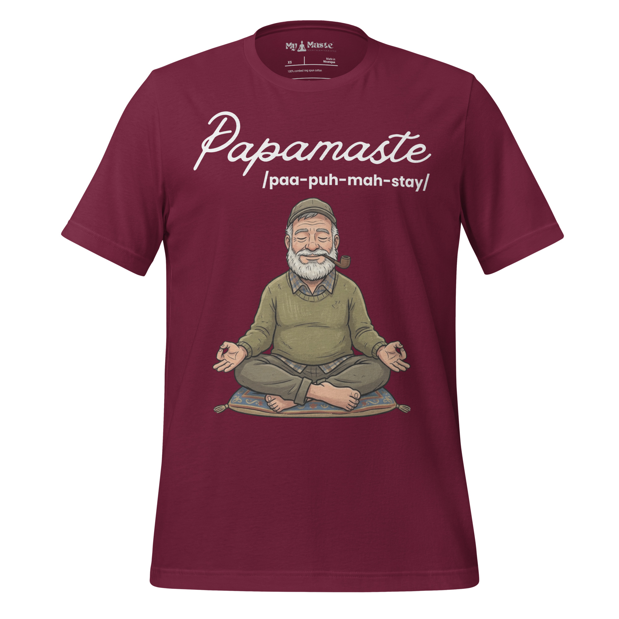 unisex-staple-t-shirt-maroon-front-6a4d93a9a09f9.jpg - My Maste