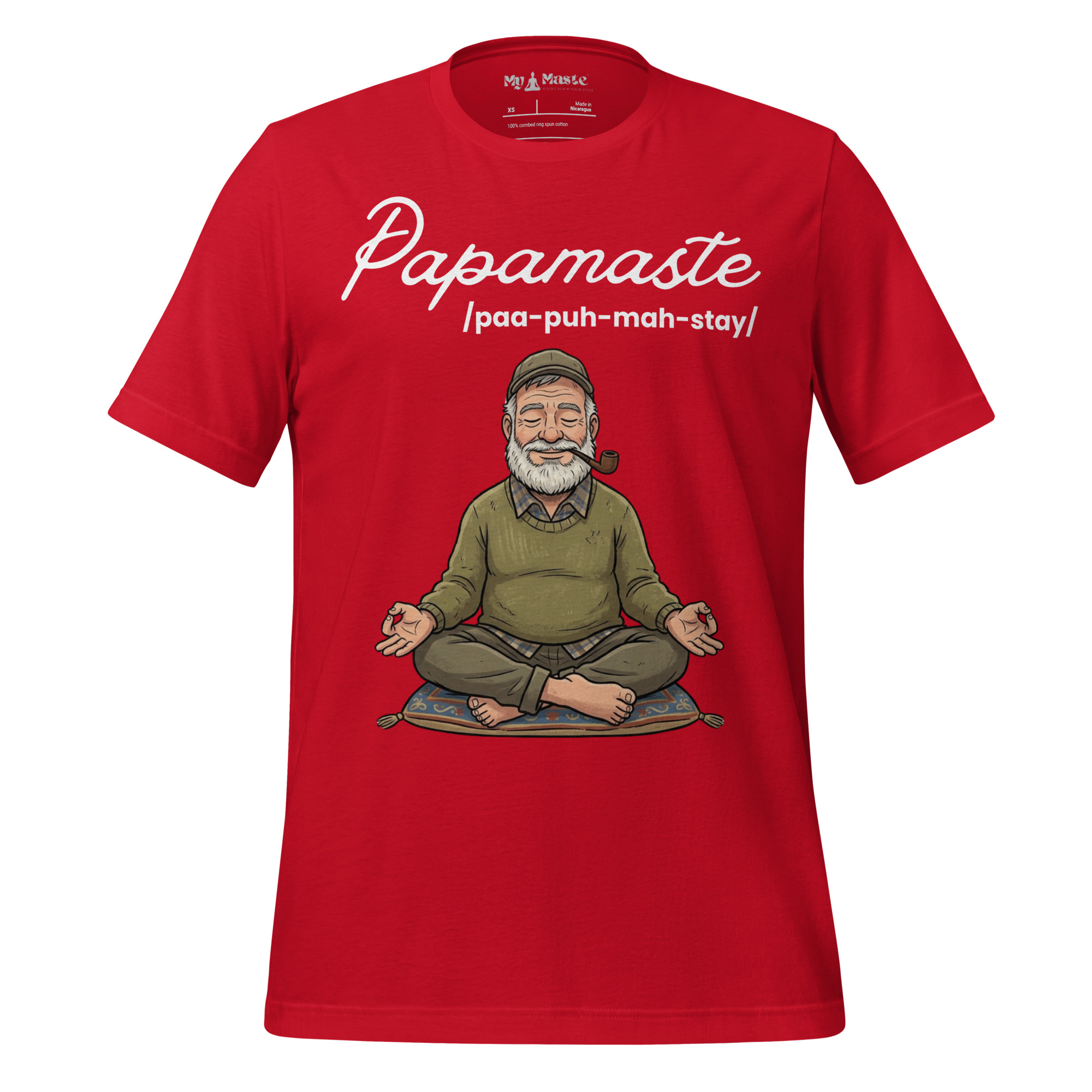 unisex-staple-t-shirt-red-front-6a4d93a9ab06b.jpg - My Maste