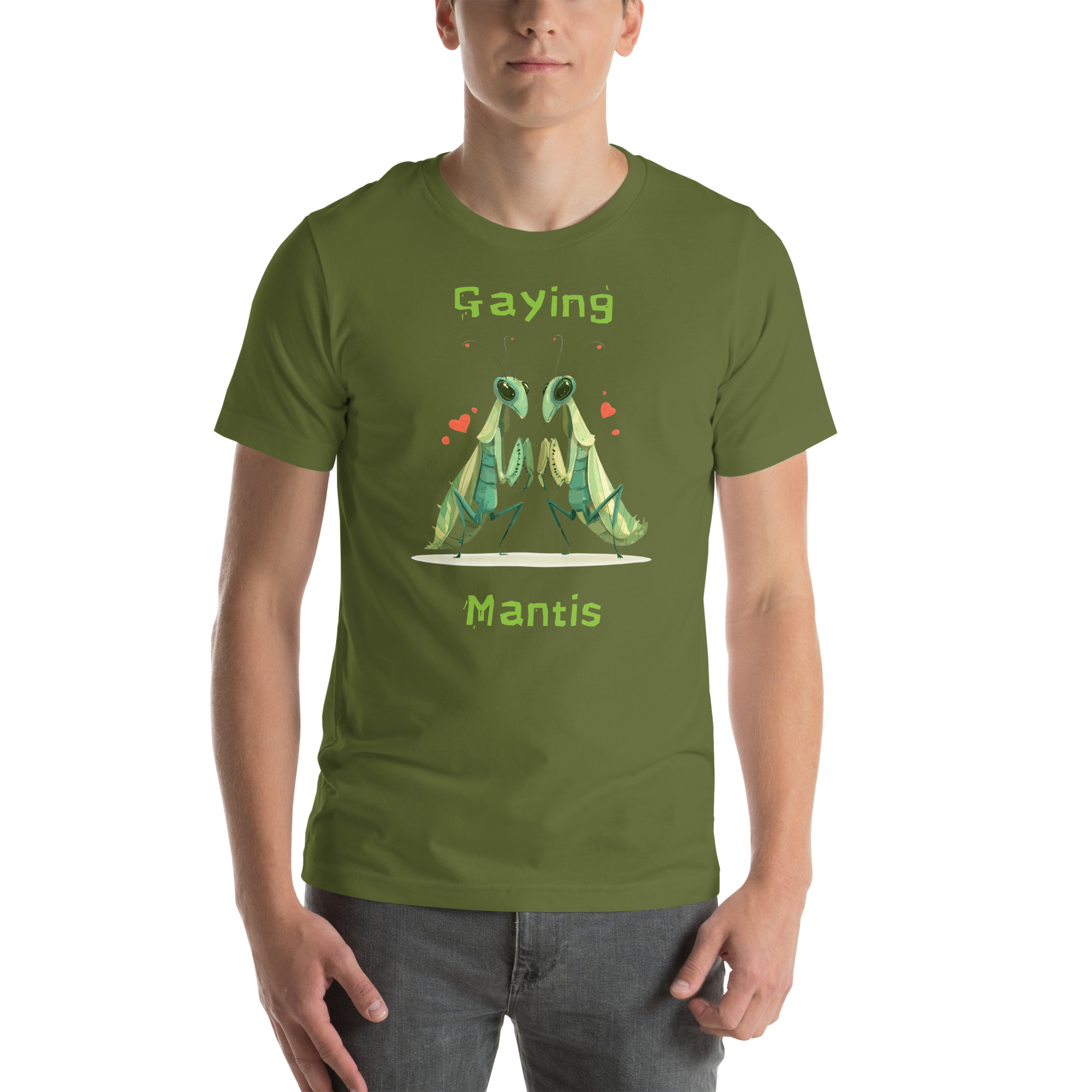 unisex-staple-t-shirt-olive-front-6a84c93f86421jpg - My Maste